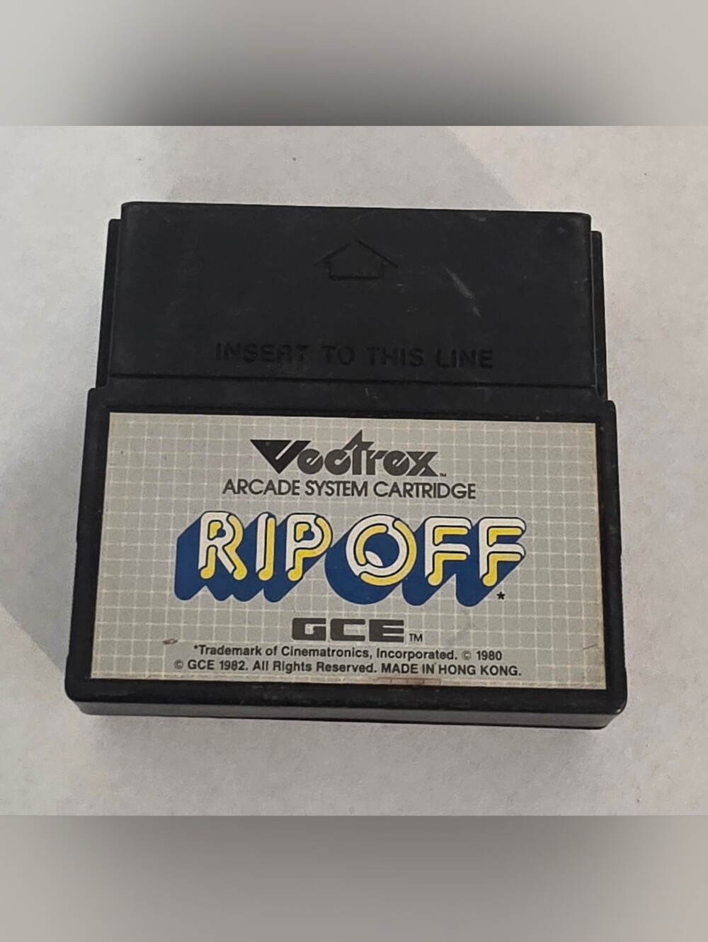 Clean Sweep Vectrex, 1982 Vintage Video Game Arcade system cartridge GCE OEM